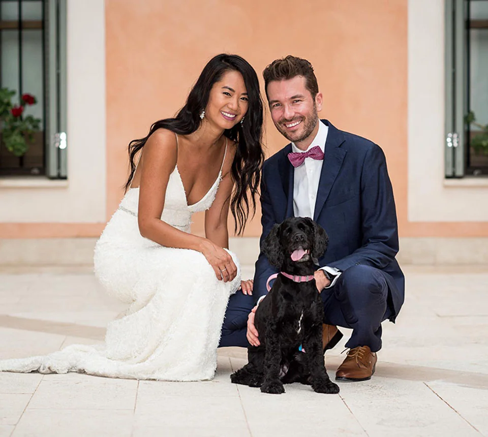 Cocker spaniel ciega familia