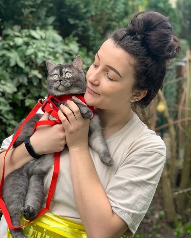 Gatita y su madre