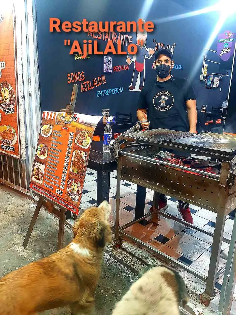 Dueño de un restaurante prepara comida gratis para perros