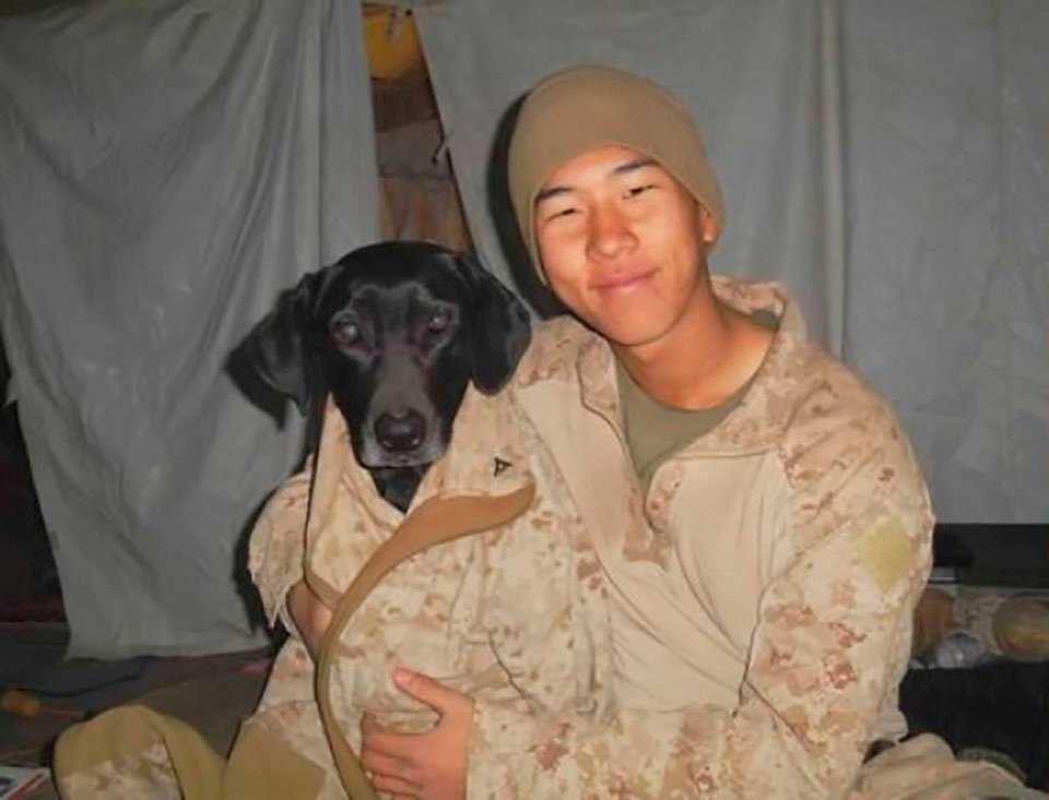 veterano y su perro