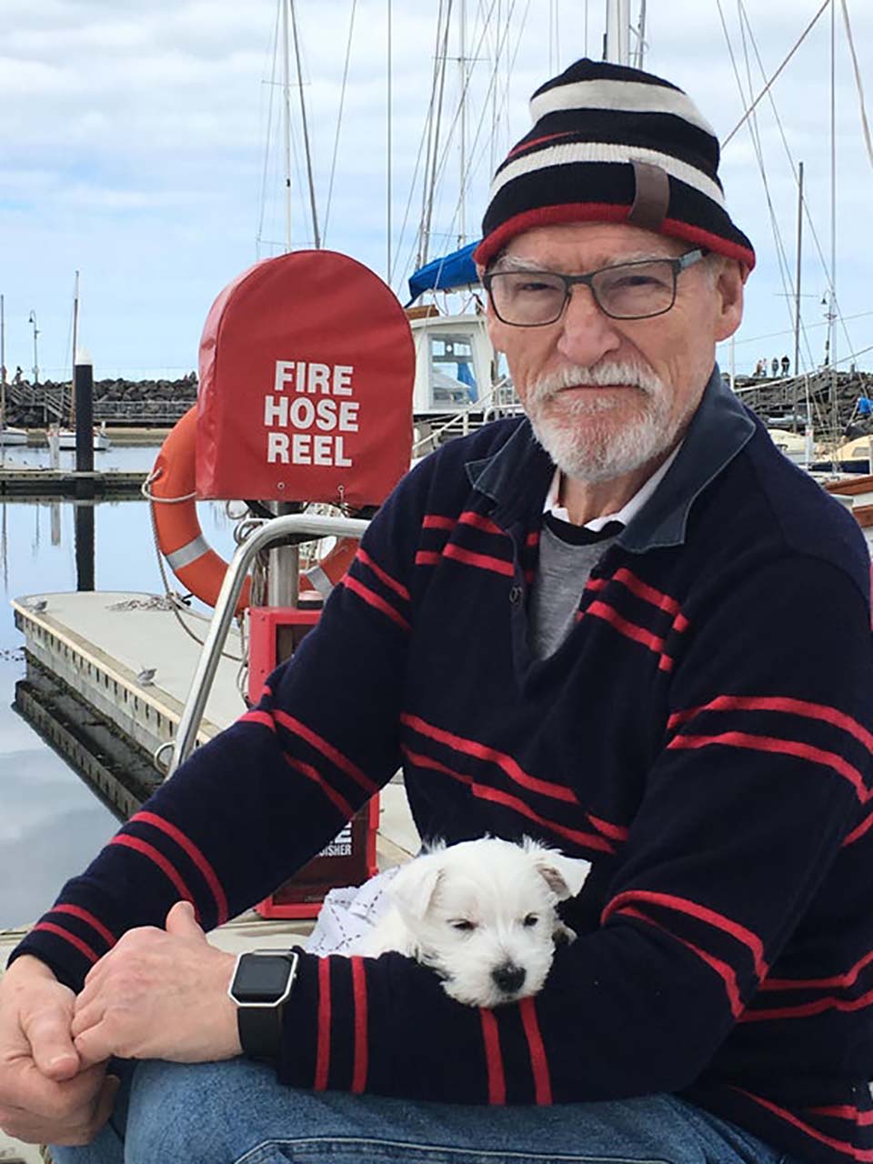 Papá y su cachorro