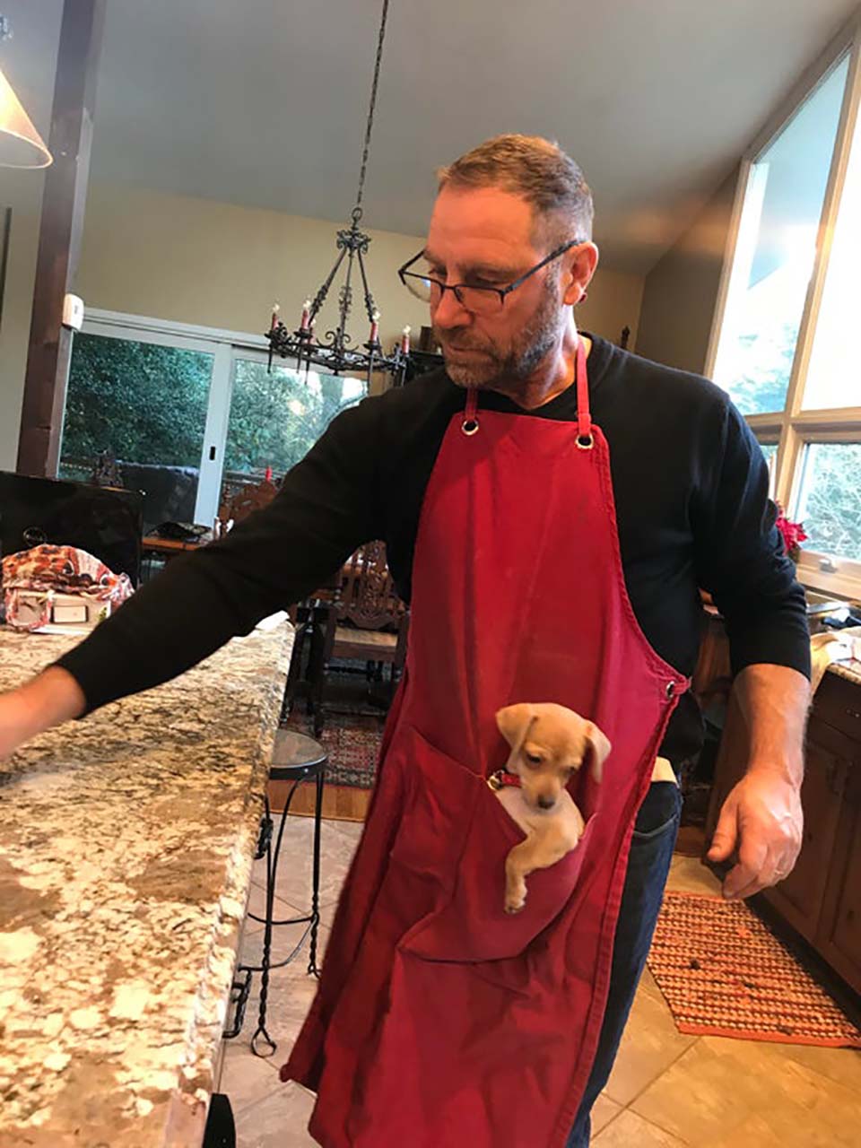 Papá y su mascota