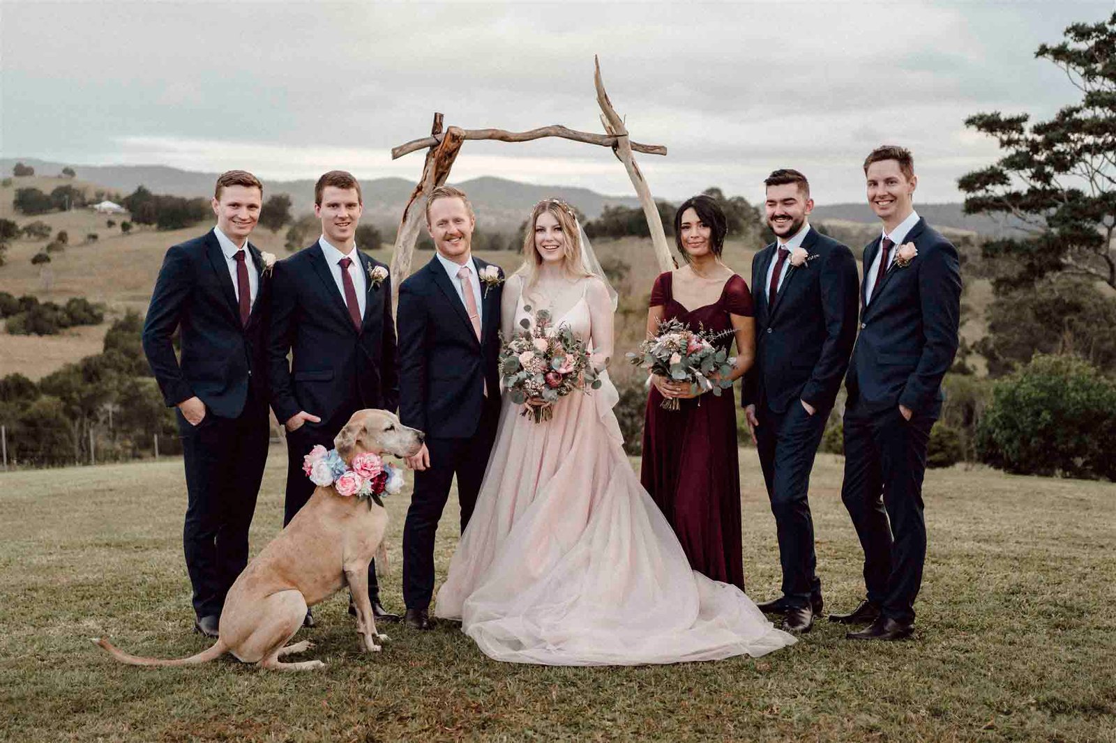 Perro en un matrimonio