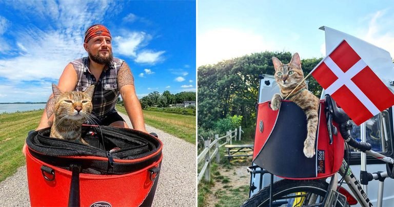 Hombre decide recorrer el mundo en bicicleta