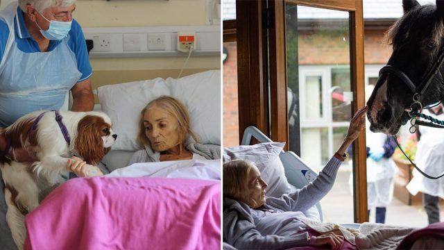 Mujer se despide por última vez
