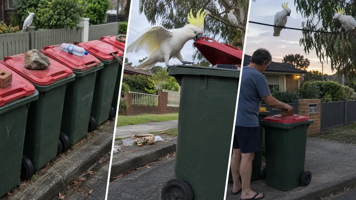 Las cacatúas de Sídney aprendieron a abrir la basura, y la idea viajó de barrio en barrio